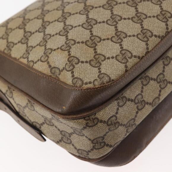 GUCCI GG Supreme Shoulder Bag PVC Beige Silver 001 46 5532 Auth 144096 - Picture 15 of 16